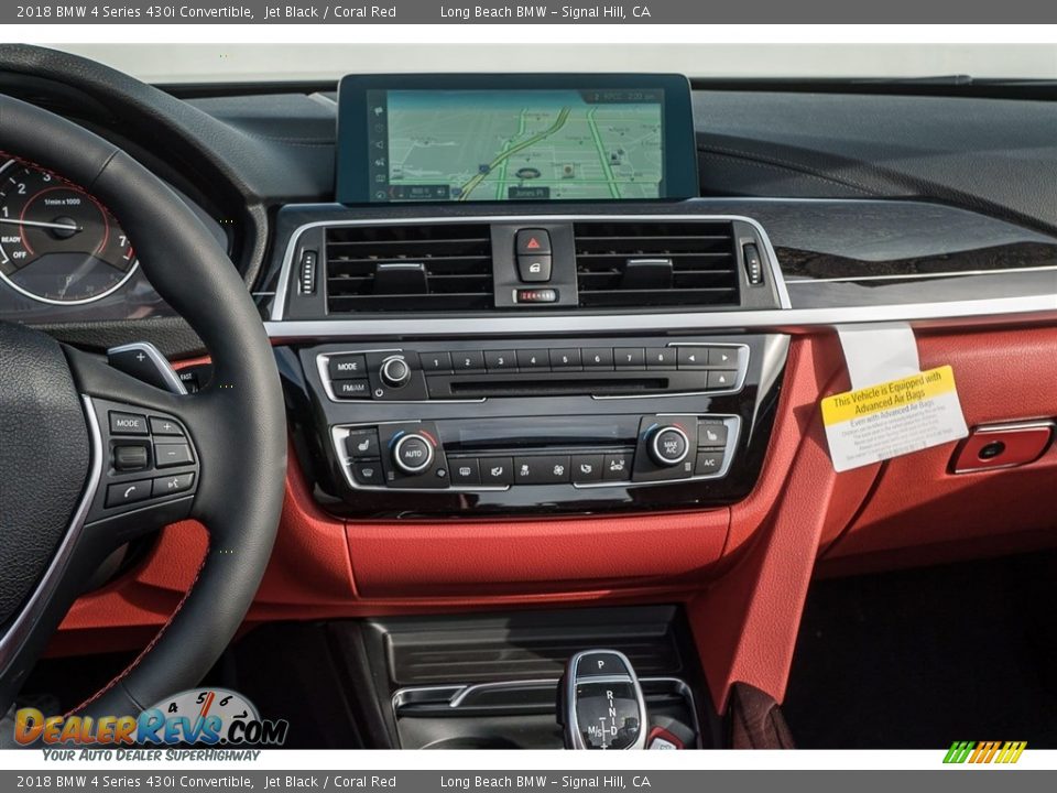 Dashboard of 2018 BMW 4 Series 430i Convertible Photo #6