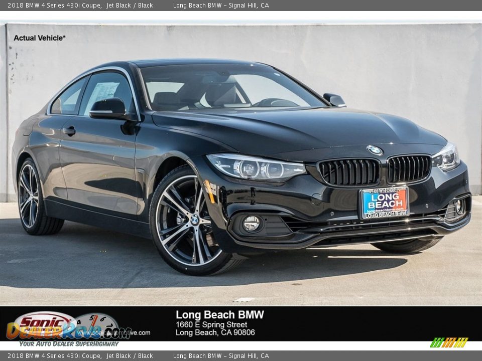 2018 BMW 4 Series 430i Coupe Jet Black / Black Photo #1