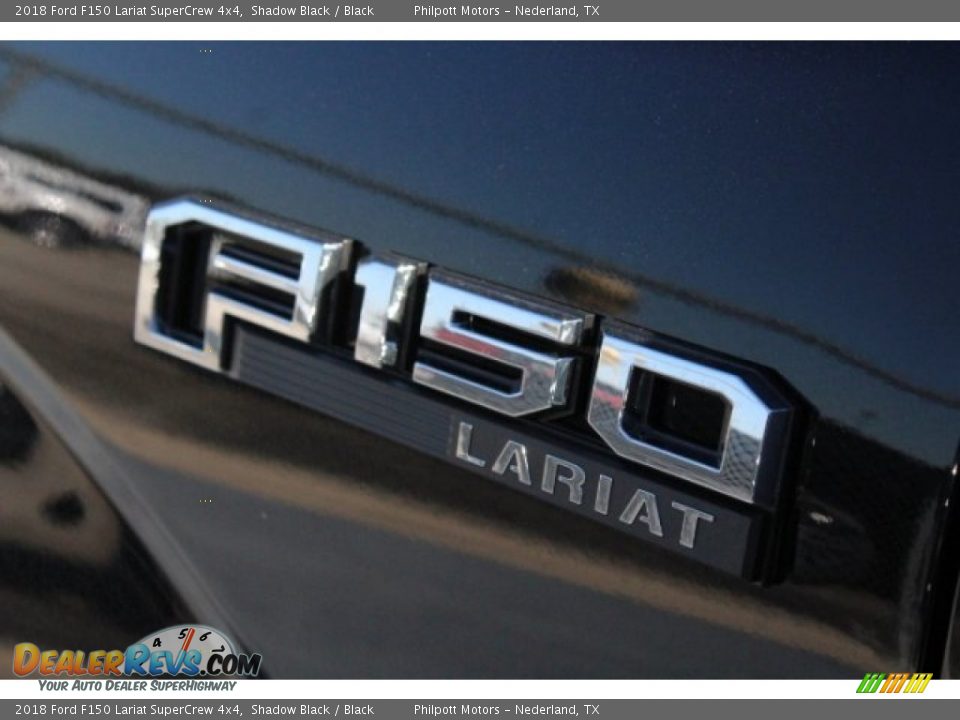 2018 Ford F150 Lariat SuperCrew 4x4 Shadow Black / Black Photo #8