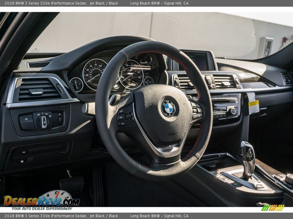 2018 BMW 3 Series 330e iPerformance Sedan Jet Black / Black Photo #5