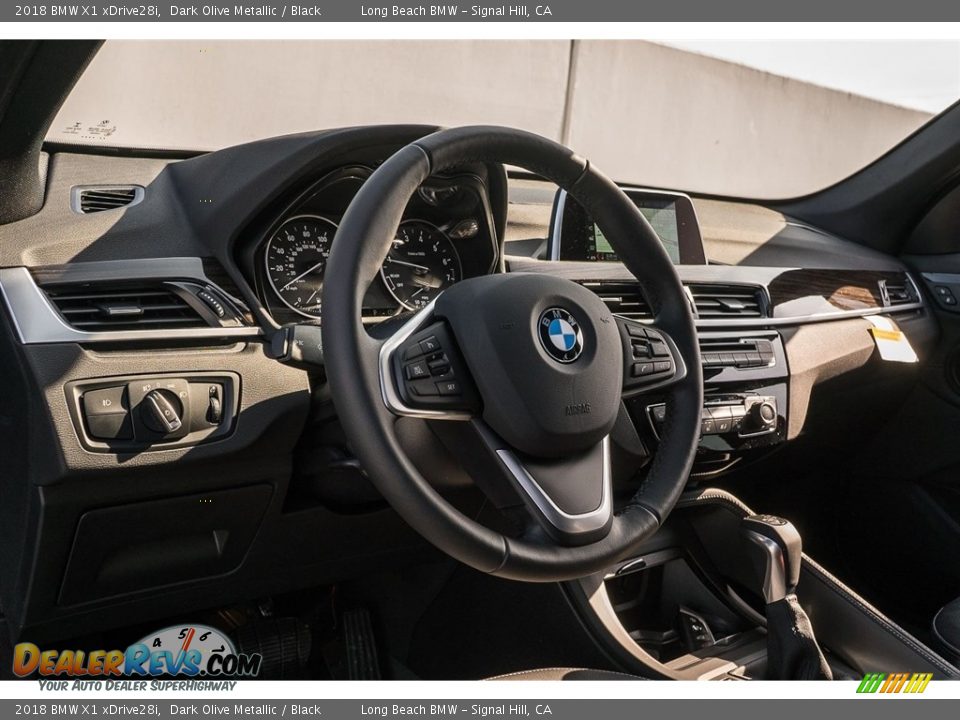 2018 BMW X1 xDrive28i Dark Olive Metallic / Black Photo #5