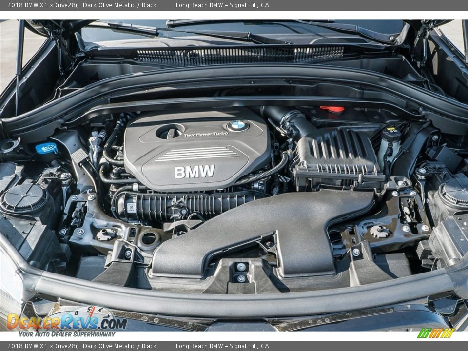 2018 BMW X1 xDrive28i Dark Olive Metallic / Black Photo #8