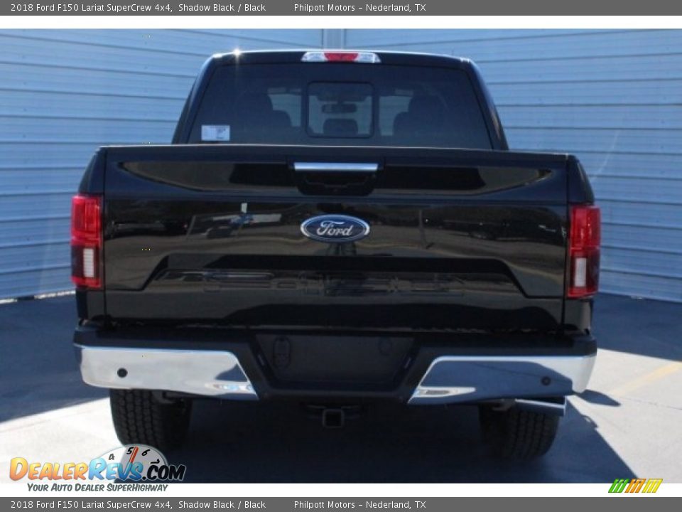 2018 Ford F150 Lariat SuperCrew 4x4 Shadow Black / Black Photo #10