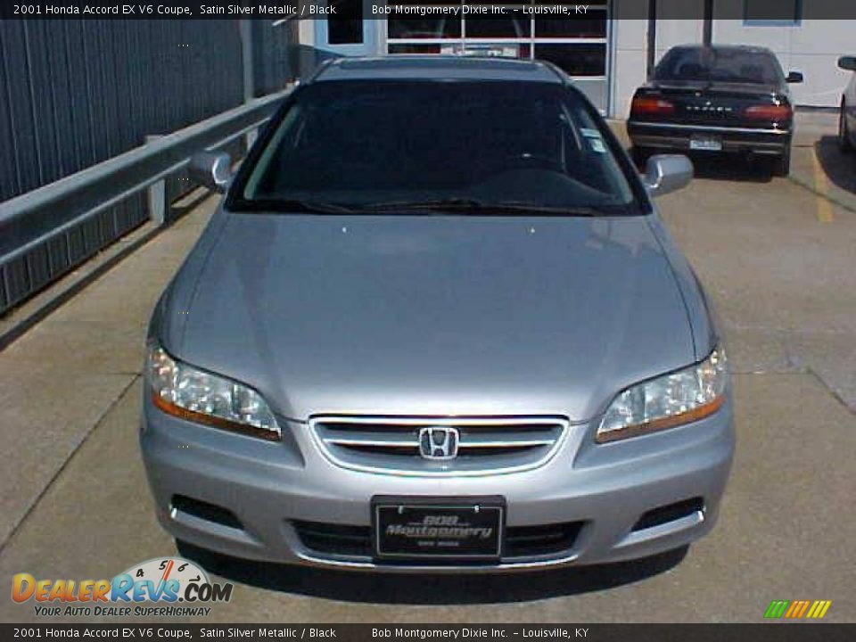 2001 Honda Accord EX V6 Coupe Satin Silver Metallic / Black Photo #3