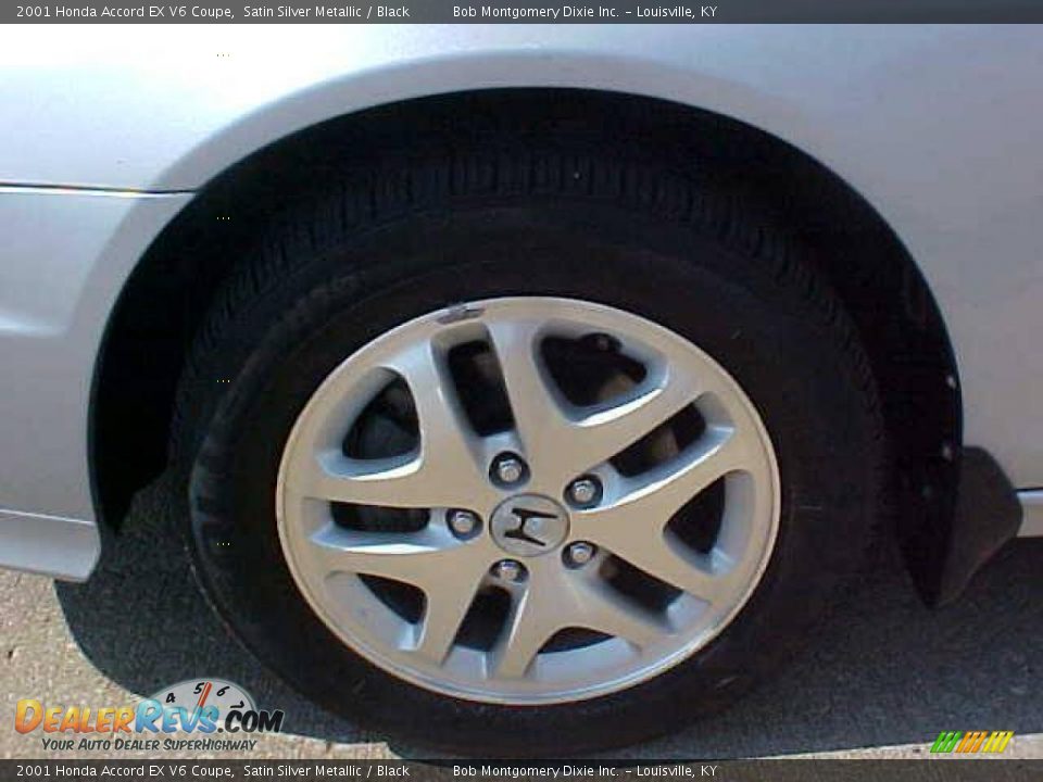 2001 Honda Accord EX V6 Coupe Satin Silver Metallic / Black Photo #5