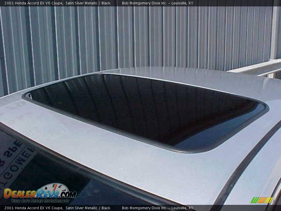2001 Honda Accord EX V6 Coupe Satin Silver Metallic / Black Photo #6