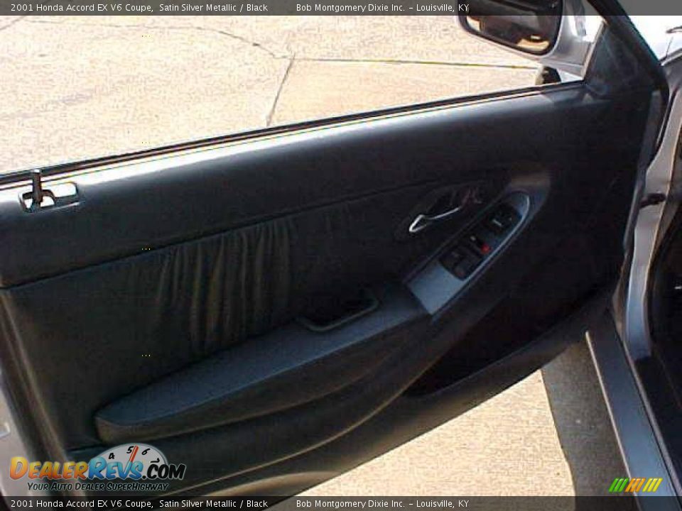 2001 Honda Accord EX V6 Coupe Satin Silver Metallic / Black Photo #7