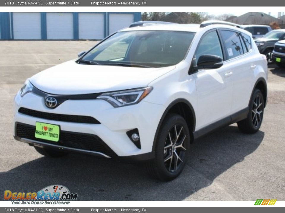 2018 Toyota RAV4 SE Super White / Black Photo #3