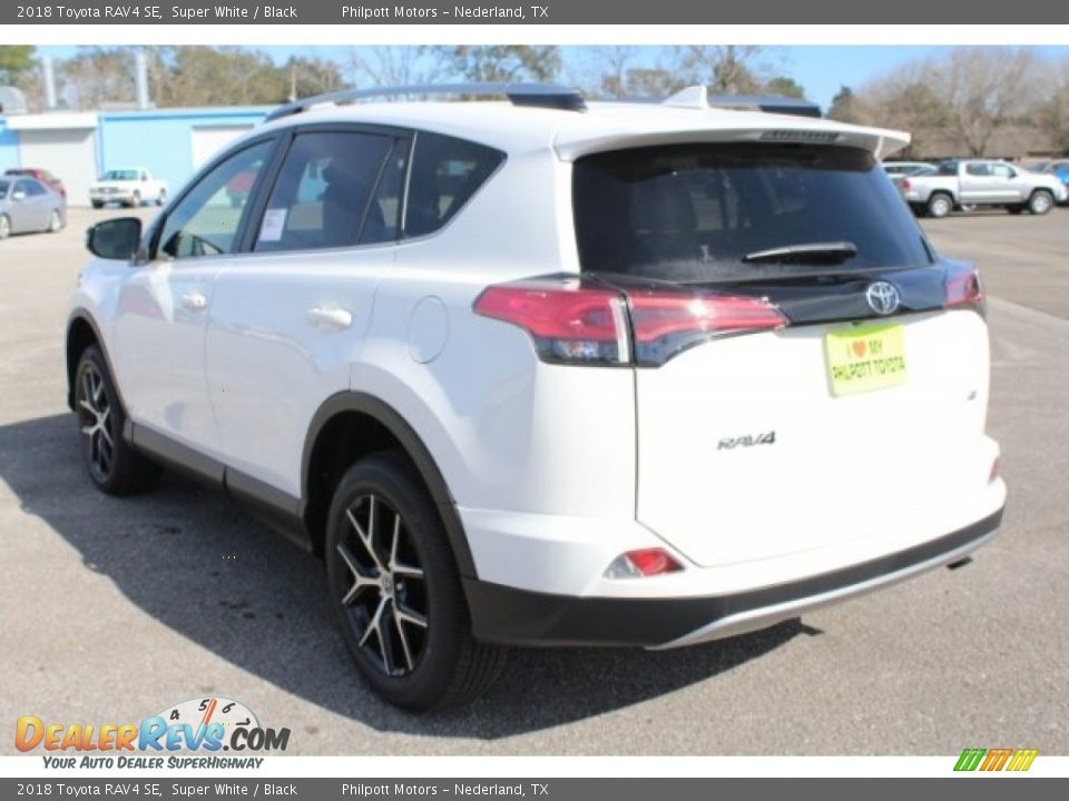 2018 Toyota RAV4 SE Super White / Black Photo #7
