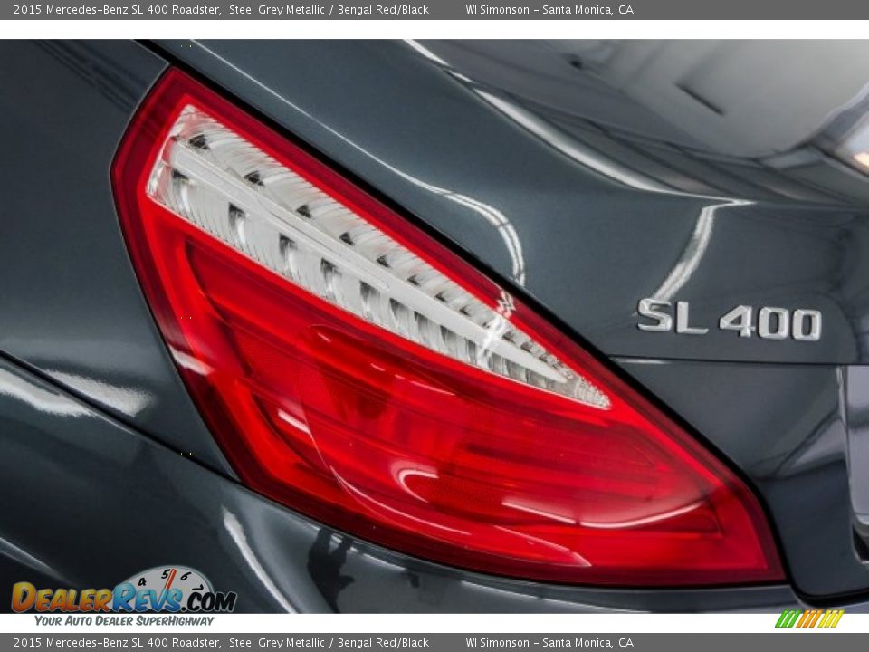 2015 Mercedes-Benz SL 400 Roadster Steel Grey Metallic / Bengal Red/Black Photo #23