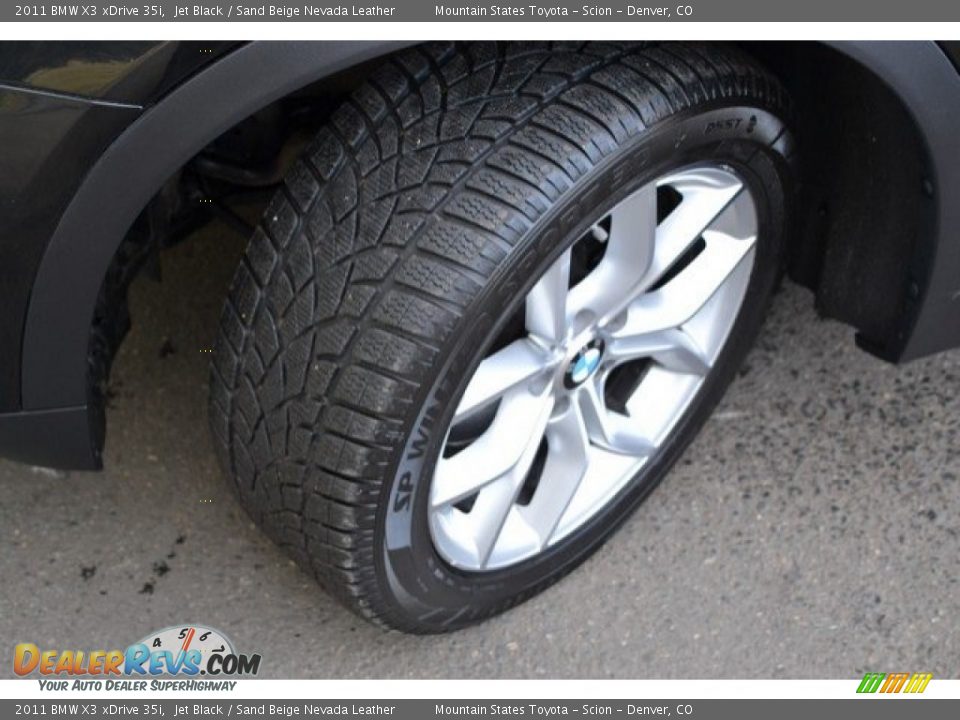 2011 BMW X3 xDrive 35i Jet Black / Sand Beige Nevada Leather Photo #28
