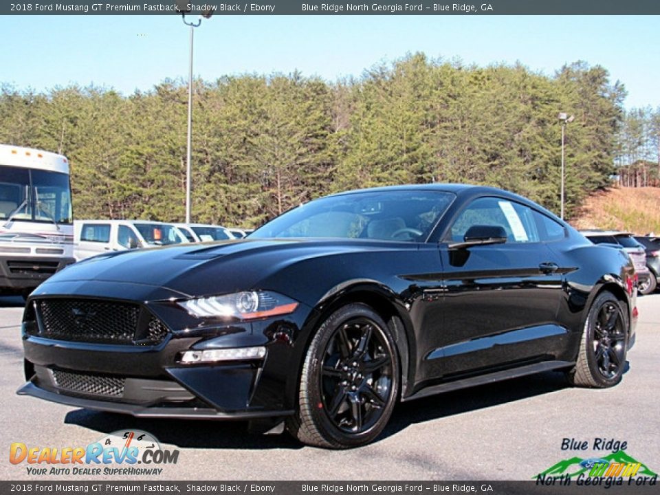2018 Ford Mustang GT Premium Fastback Shadow Black / Ebony Photo #1