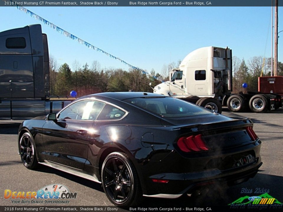2018 Ford Mustang GT Premium Fastback Shadow Black / Ebony Photo #3