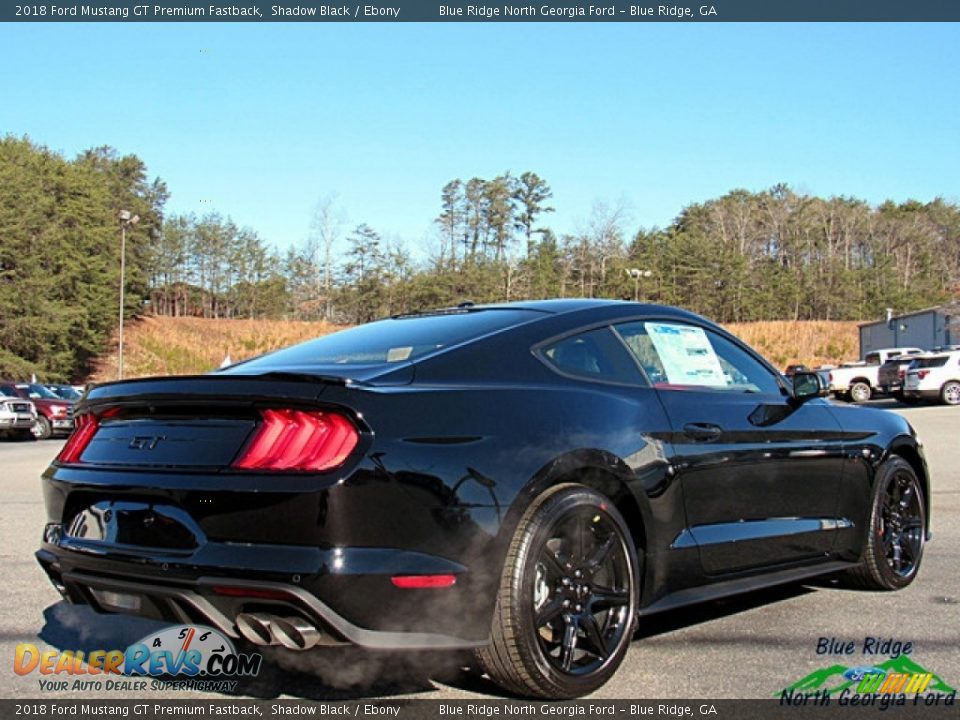 2018 Ford Mustang GT Premium Fastback Shadow Black / Ebony Photo #5