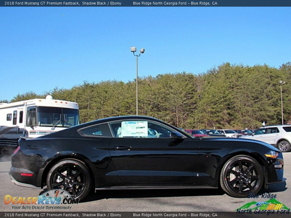 2018 Ford Mustang GT Premium Fastback Shadow Black / Ebony Photo #6