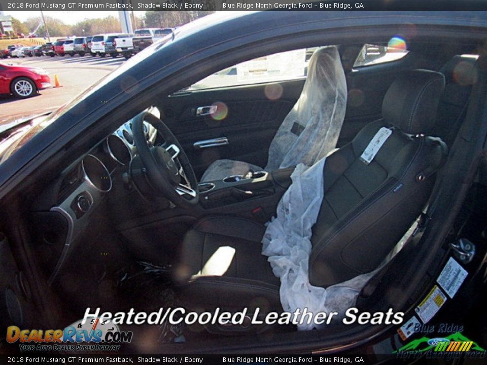 2018 Ford Mustang GT Premium Fastback Shadow Black / Ebony Photo #10