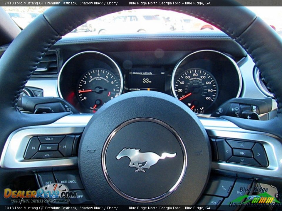 2018 Ford Mustang GT Premium Fastback Shadow Black / Ebony Photo #15