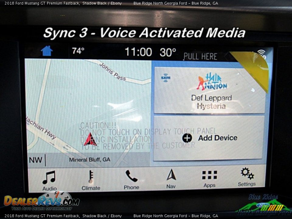 2018 Ford Mustang GT Premium Fastback Shadow Black / Ebony Photo #17