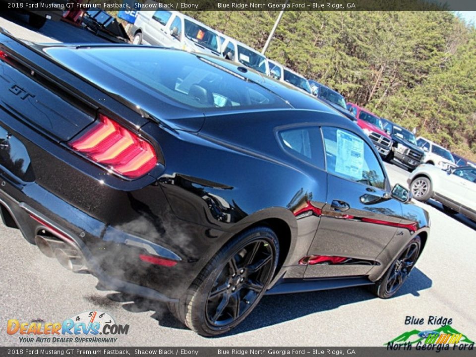 2018 Ford Mustang GT Premium Fastback Shadow Black / Ebony Photo #27