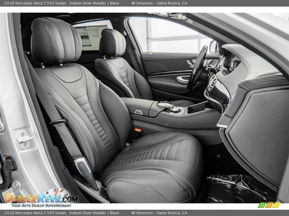 Black Interior - 2018 Mercedes-Benz S 560 Sedan Photo #2