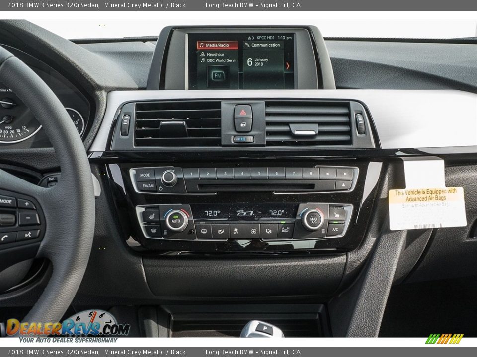 2018 BMW 3 Series 320i Sedan Mineral Grey Metallic / Black Photo #6