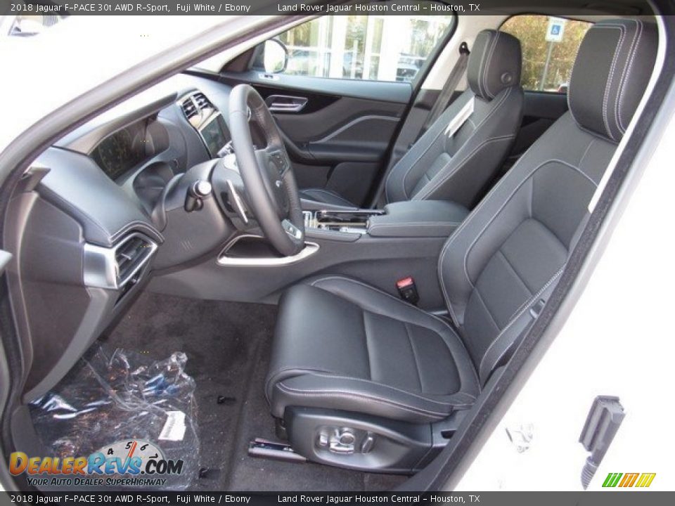 Ebony Interior - 2018 Jaguar F-PACE 30t AWD R-Sport Photo #3