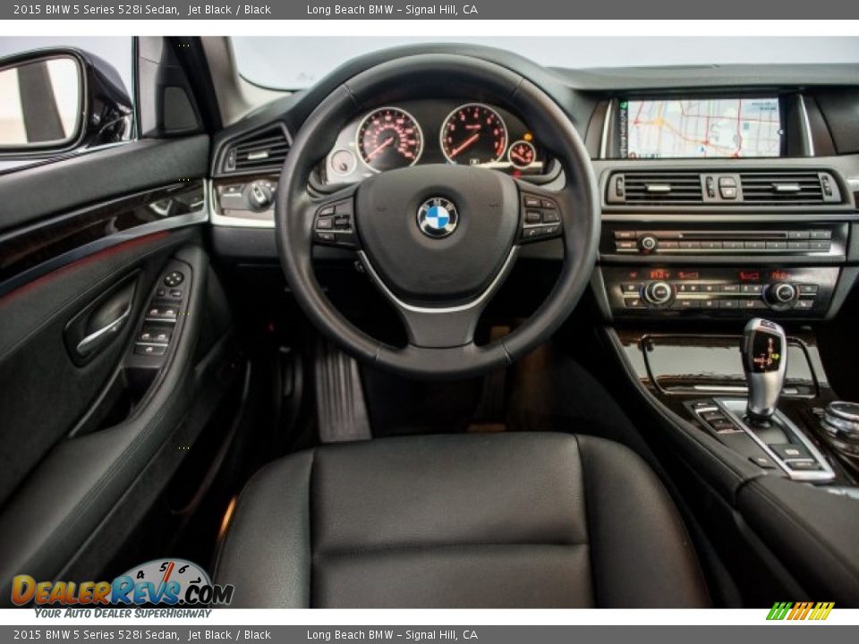 2015 BMW 5 Series 528i Sedan Jet Black / Black Photo #4