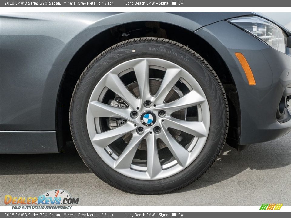 2018 BMW 3 Series 320i Sedan Mineral Grey Metallic / Black Photo #9