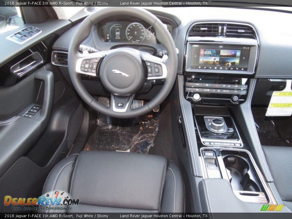 Dashboard of 2018 Jaguar F-PACE 30t AWD R-Sport Photo #13