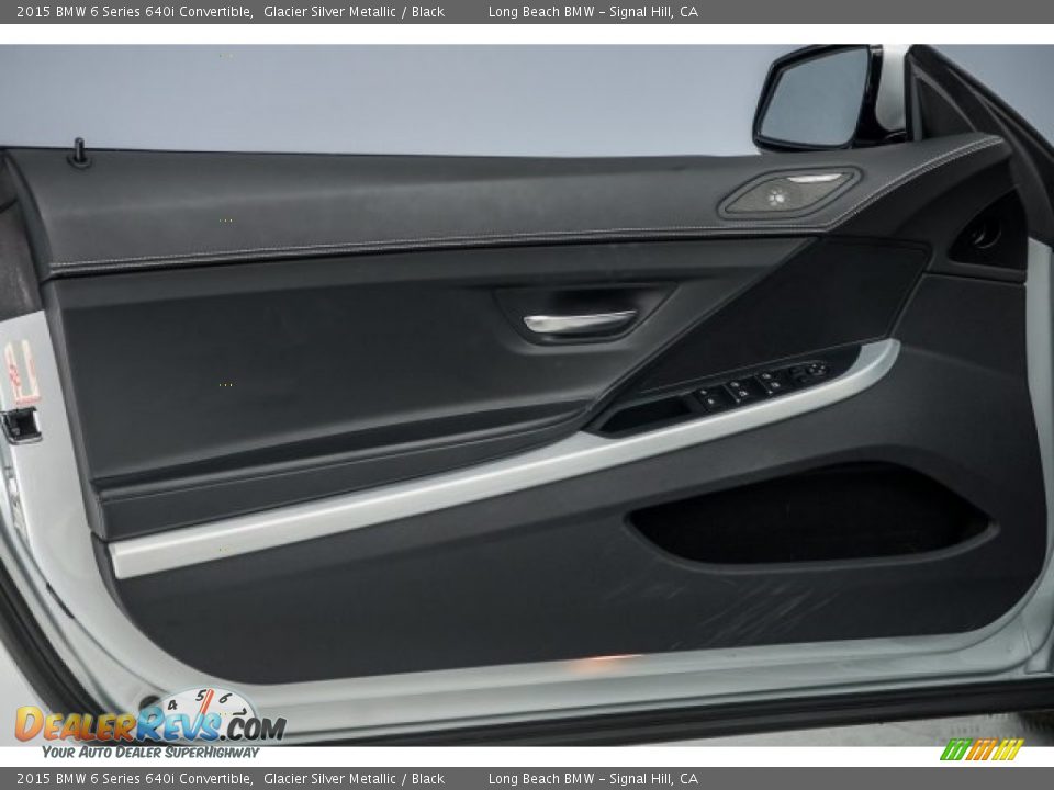 2015 BMW 6 Series 640i Convertible Glacier Silver Metallic / Black Photo #15