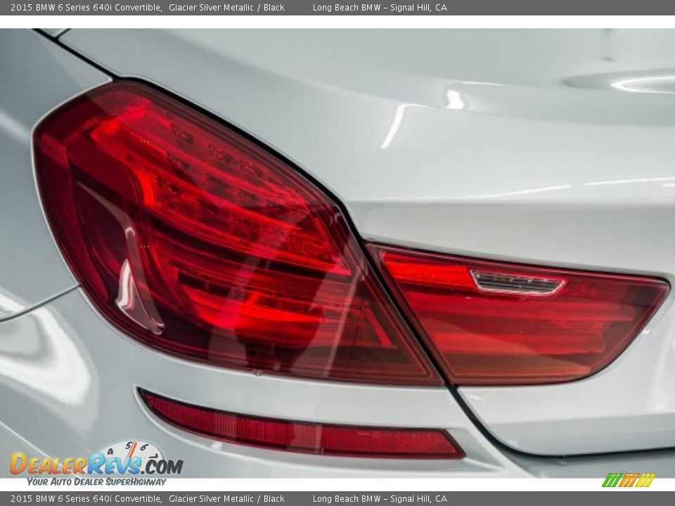 2015 BMW 6 Series 640i Convertible Glacier Silver Metallic / Black Photo #19