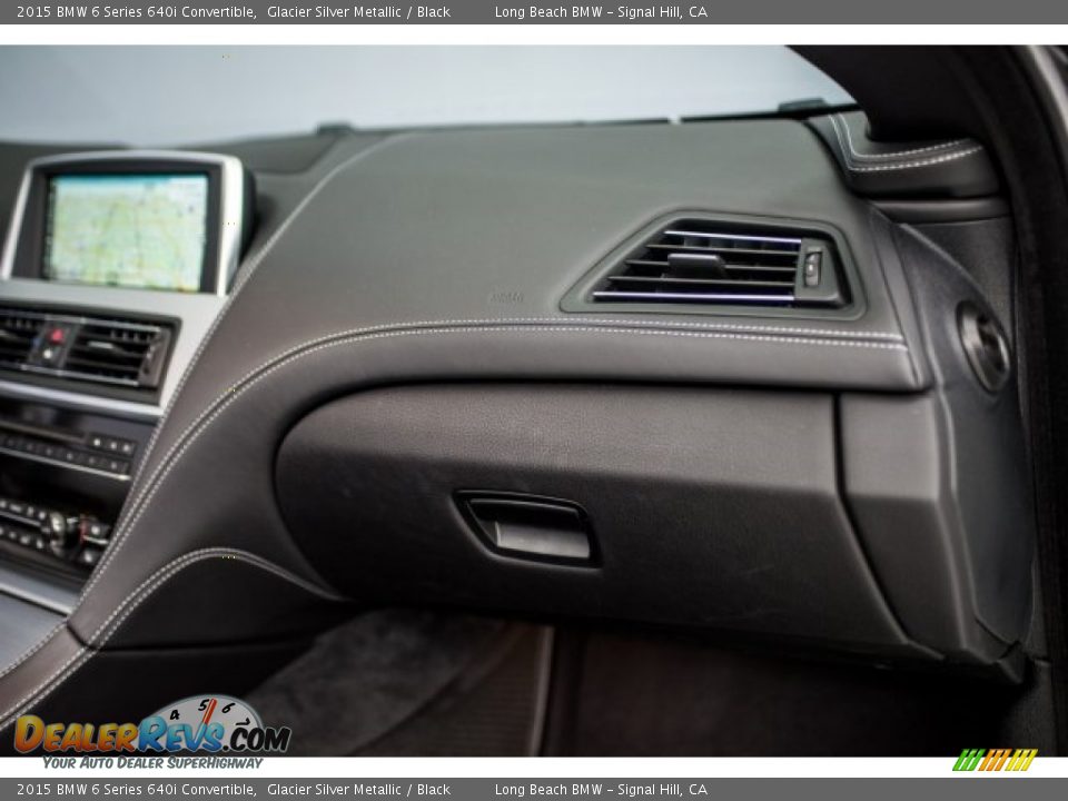 2015 BMW 6 Series 640i Convertible Glacier Silver Metallic / Black Photo #20