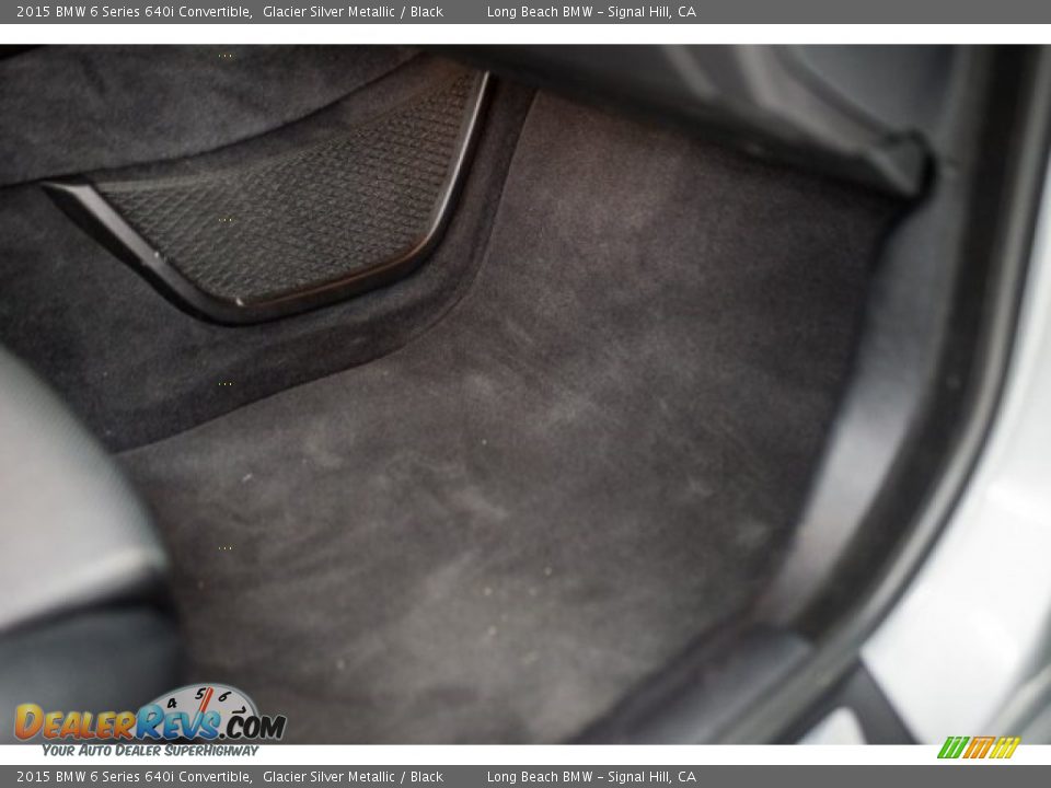 2015 BMW 6 Series 640i Convertible Glacier Silver Metallic / Black Photo #21