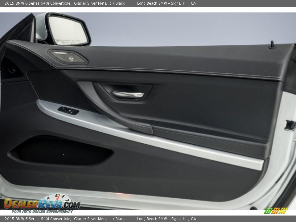 2015 BMW 6 Series 640i Convertible Glacier Silver Metallic / Black Photo #22
