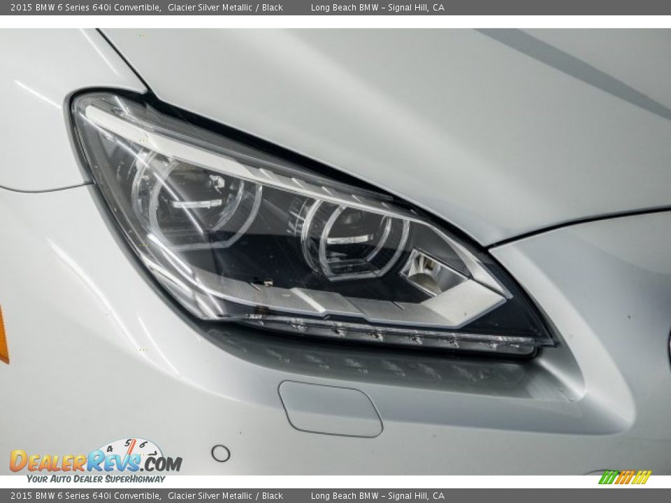 2015 BMW 6 Series 640i Convertible Glacier Silver Metallic / Black Photo #23