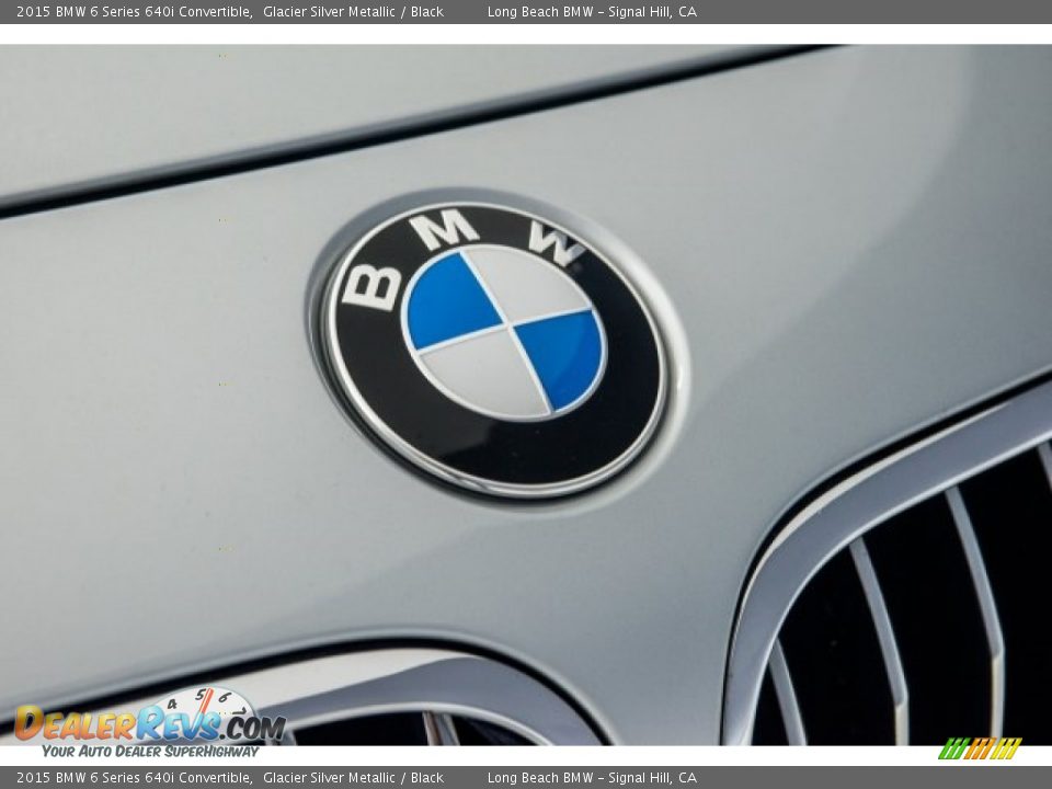 2015 BMW 6 Series 640i Convertible Glacier Silver Metallic / Black Photo #24