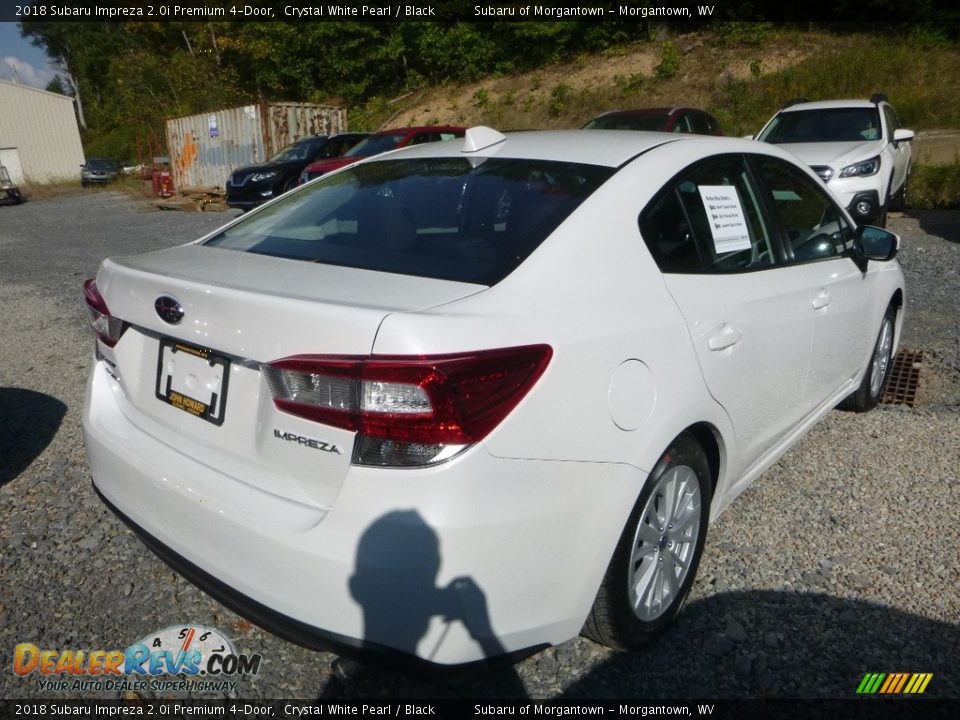 2018 Subaru Impreza 2.0i Premium 4-Door Crystal White Pearl / Black Photo #4