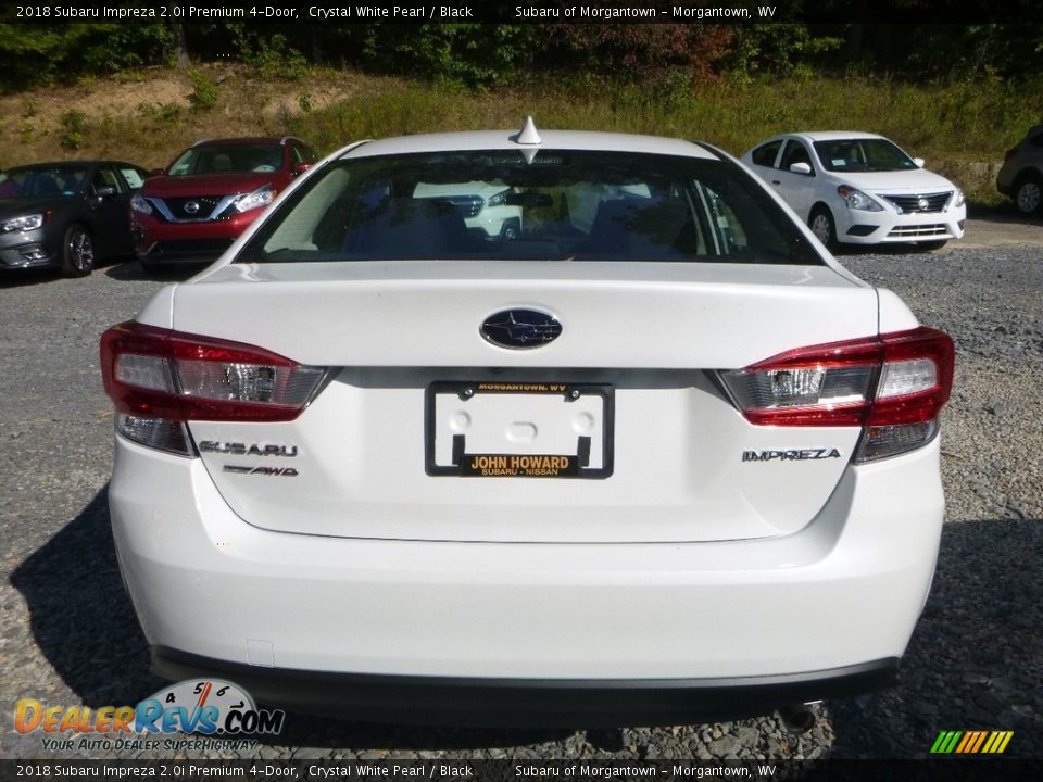 2018 Subaru Impreza 2.0i Premium 4-Door Crystal White Pearl / Black Photo #5