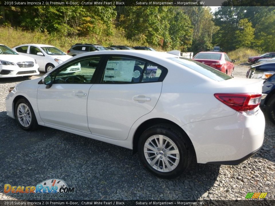 2018 Subaru Impreza 2.0i Premium 4-Door Crystal White Pearl / Black Photo #6