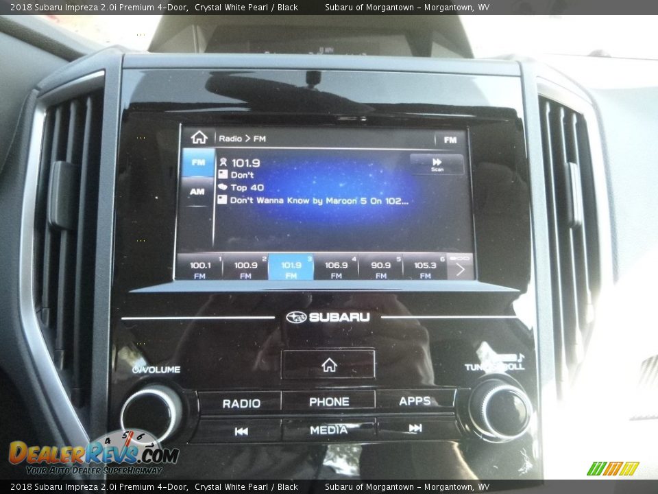 2018 Subaru Impreza 2.0i Premium 4-Door Crystal White Pearl / Black Photo #16