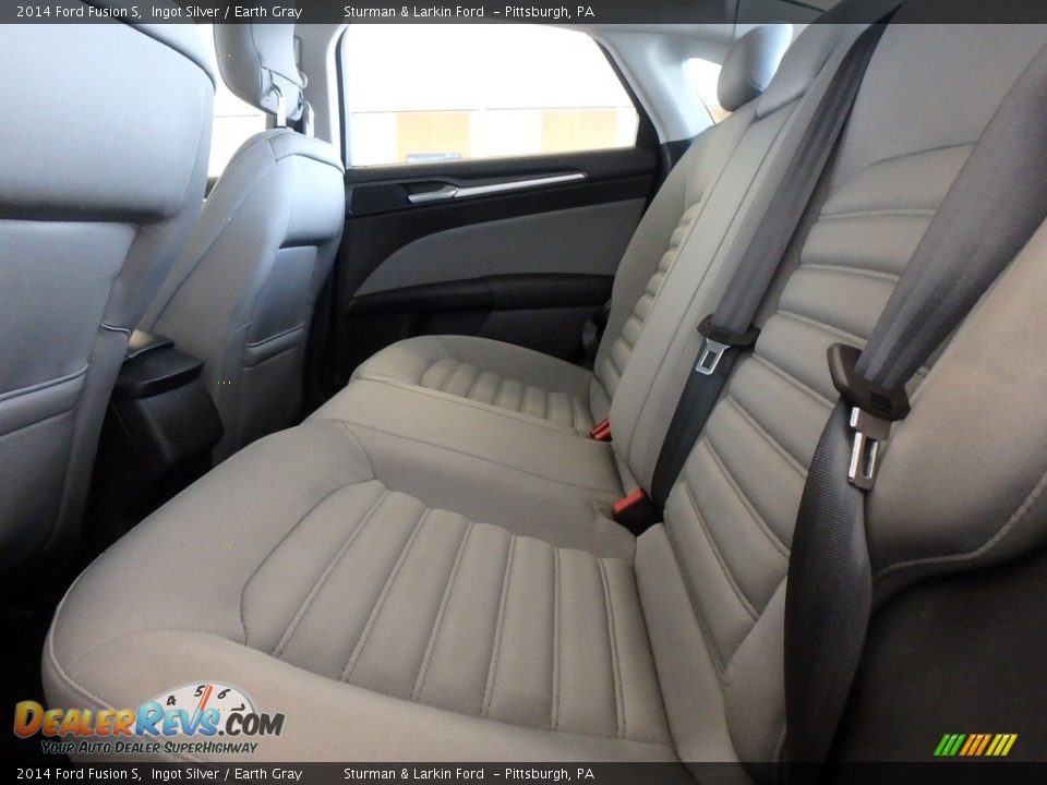 2014 Ford Fusion S Ingot Silver / Earth Gray Photo #8