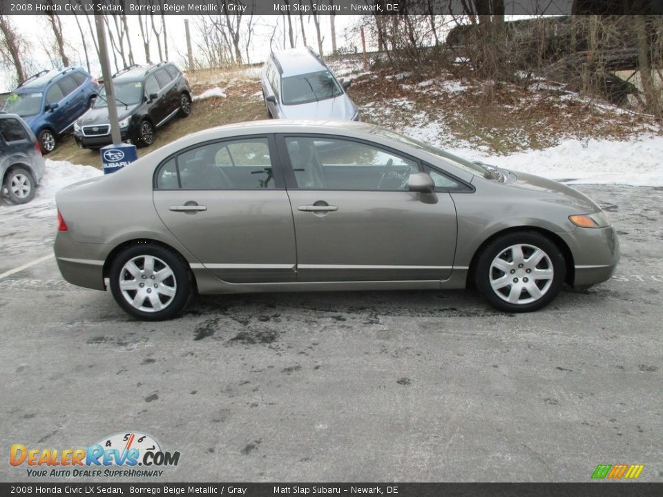 2008 Honda Civic LX Sedan Borrego Beige Metallic / Gray Photo #5
