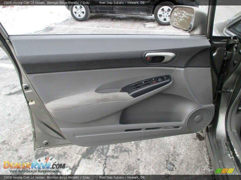 2008 Honda Civic LX Sedan Borrego Beige Metallic / Gray Photo #13