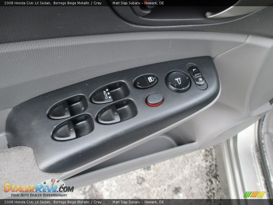 2008 Honda Civic LX Sedan Borrego Beige Metallic / Gray Photo #14