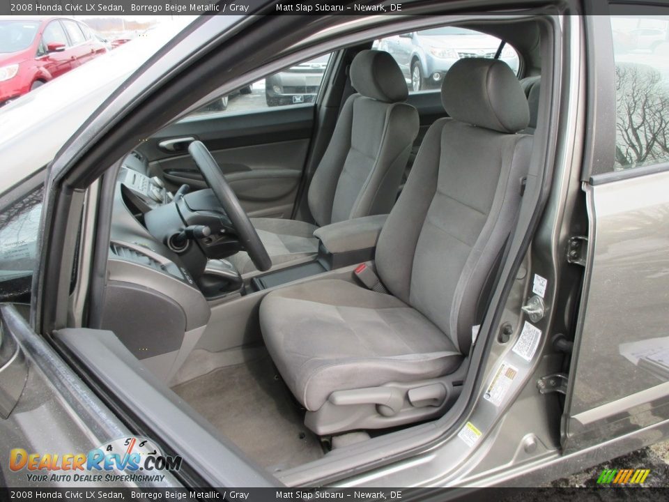 2008 Honda Civic LX Sedan Borrego Beige Metallic / Gray Photo #15
