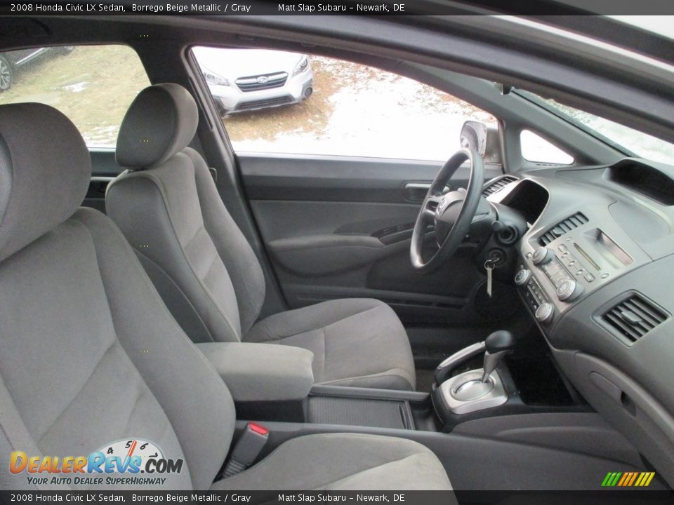 2008 Honda Civic LX Sedan Borrego Beige Metallic / Gray Photo #16