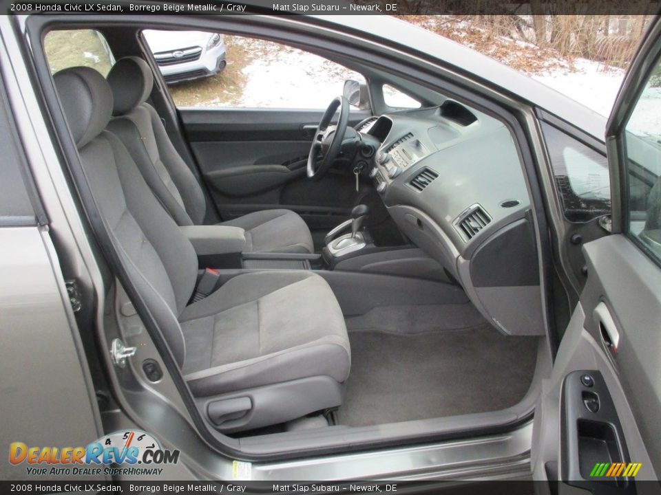 2008 Honda Civic LX Sedan Borrego Beige Metallic / Gray Photo #17