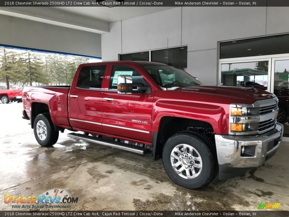 2018 Chevrolet Silverado 2500HD LTZ Crew Cab 4x4 Cajun Red Tintcoat / Cocoa/­Dune Photo #1