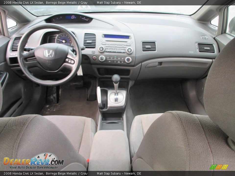 2008 Honda Civic LX Sedan Borrego Beige Metallic / Gray Photo #22