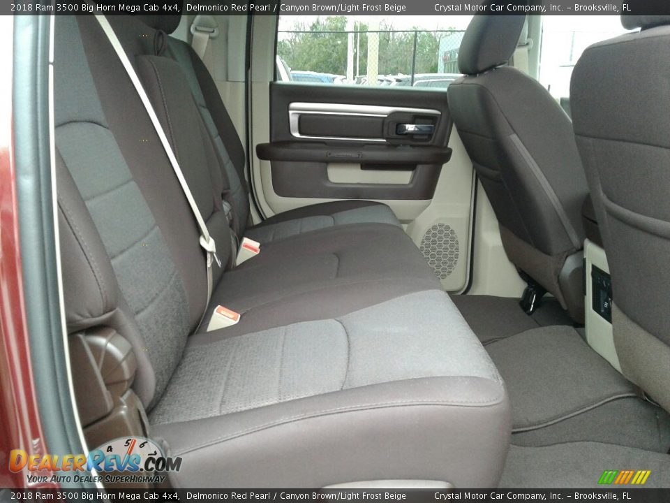 2018 Ram 3500 Big Horn Mega Cab 4x4 Delmonico Red Pearl / Canyon Brown/Light Frost Beige Photo #10